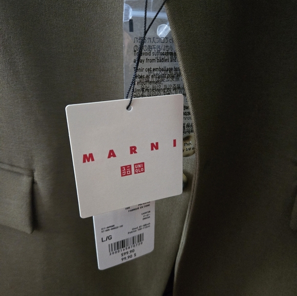 Marni x Uniqlo Men's Tailored Jacket - Picture 3 of 8